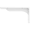 Ekena Millwork Embrey Steel Bracket, White Primer 2"W x 8"D x 4 1/4"H BKTM02X08X04EBPWH - alternate 2